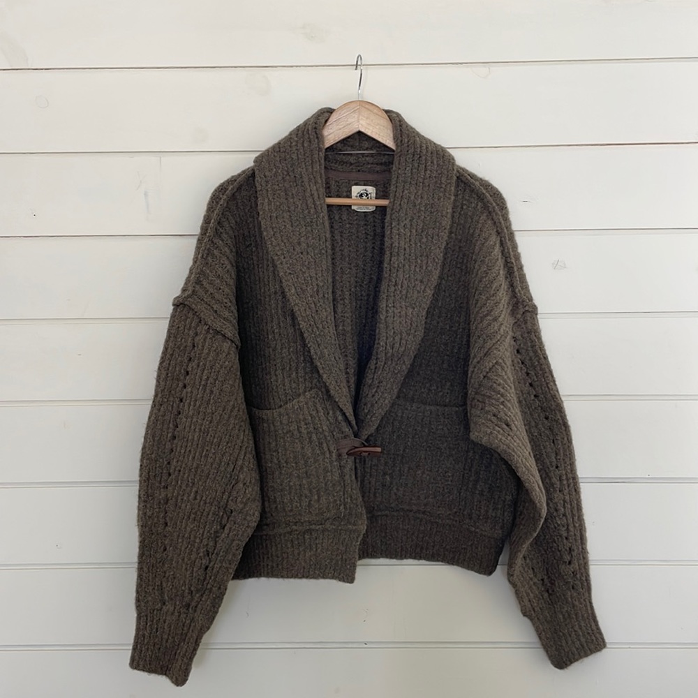 Free People Shawl Collar Cardigan size L